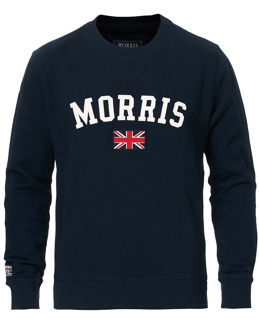 Herre | Trøjer | Morris | Brown Sweater Navy