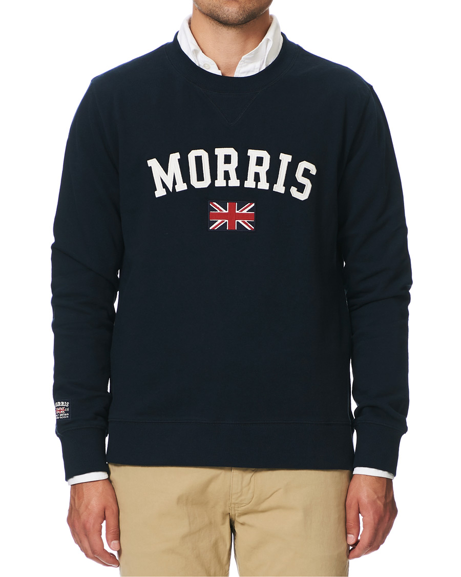 Herre | Trøjer | Morris | Brown Sweater Navy