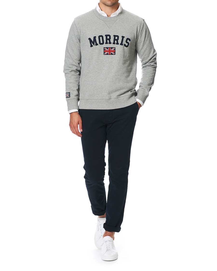 Herre | Trøjer | Morris | Brown Sweater Grey