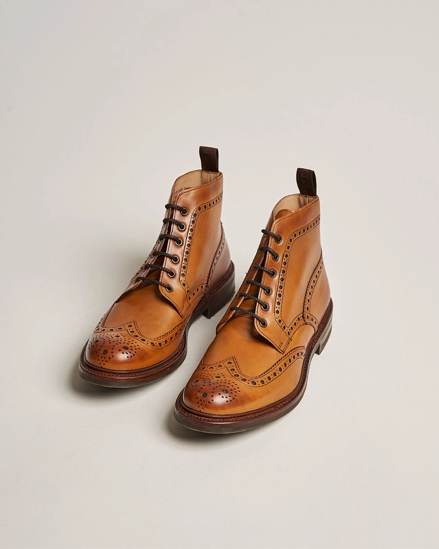 Herre | Håndlavede sko | Loake 1880 | Bedale Boot Tan Burnished Calf