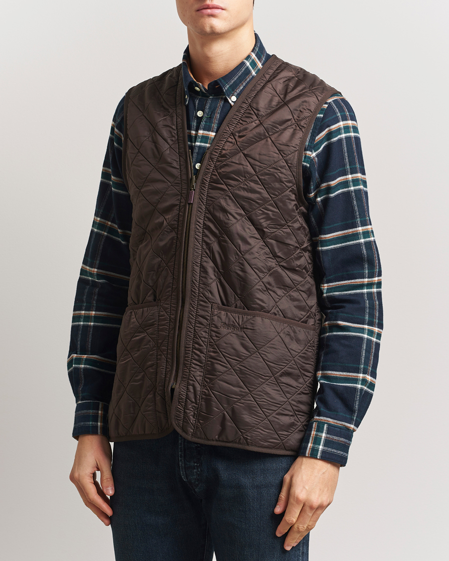 Herre | Jakker | Barbour Lifestyle | Quilt Waistcoat/Zip-In Liner Brown