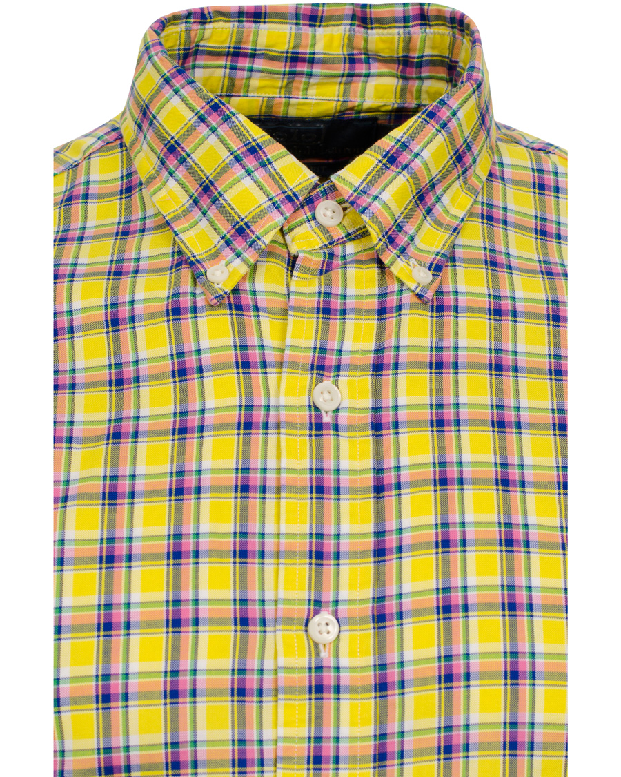 Herre | Skjorter | Polo Ralph Lauren | Slim Fit Oxford Shirt Yellow/Royal