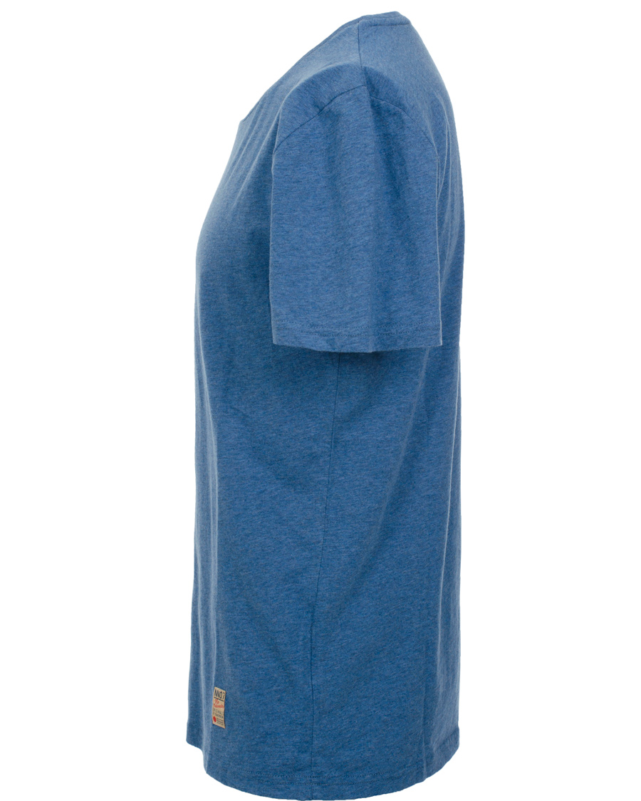 Herre | T-Shirts | NN07 | Iver 3116 T-Shirt Mid Blue Melange
