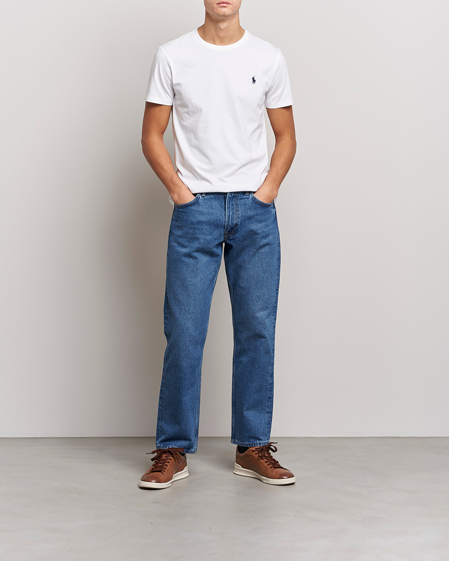 Herre | T-Shirts | Polo Ralph Lauren | Custom Slim Fit Tee White