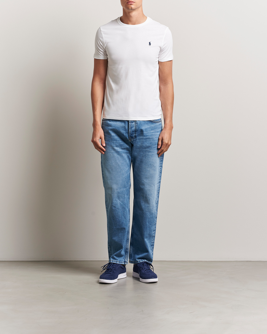 Herre | T-Shirts | Polo Ralph Lauren | Custom Slim Fit Tee White