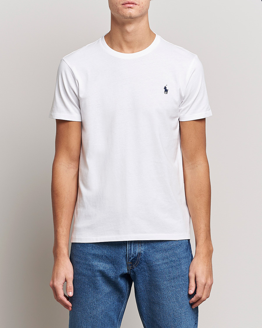 Herre | T-Shirts | Polo Ralph Lauren | Custom Slim Fit Tee White