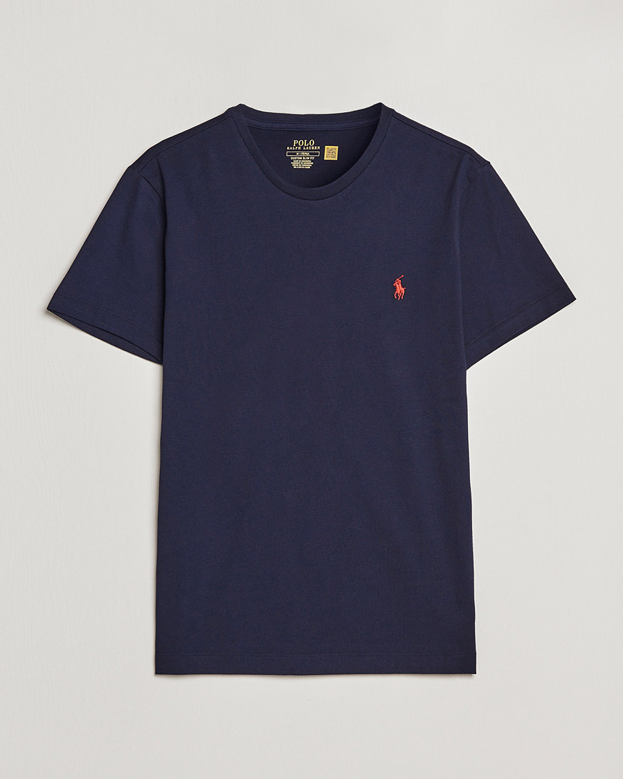 Herre | T-Shirts | Polo Ralph Lauren | Custom Slim Fit Tee Ink