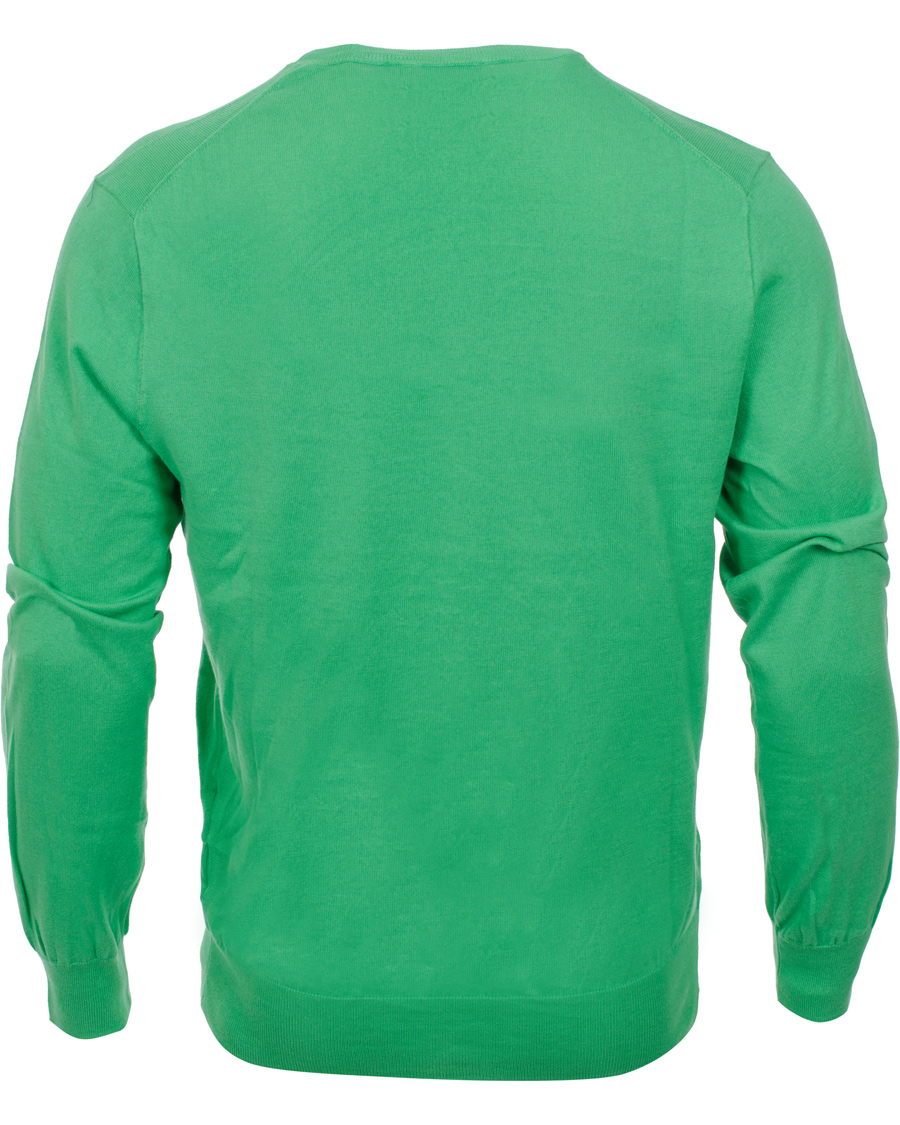 Herre | Trøjer | Polo Ralph Lauren | Slim Fit Pima Cotton Crew Neck Pullover Tiller Green