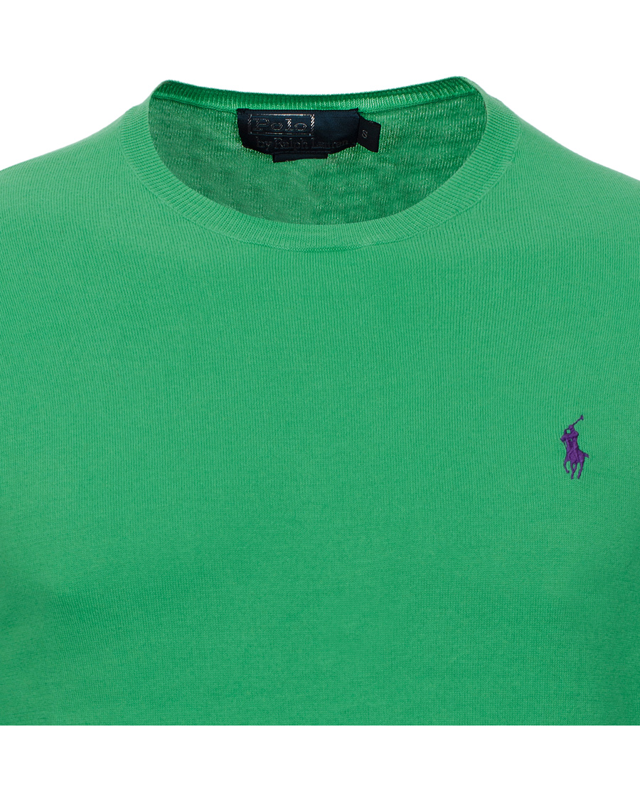 Herre | Trøjer | Polo Ralph Lauren | Slim Fit Pima Cotton Crew Neck Pullover Tiller Green