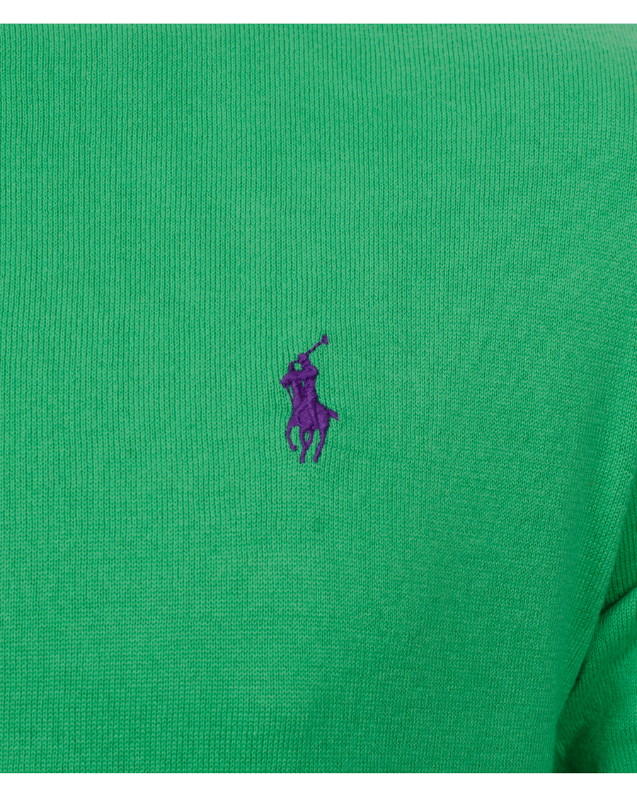 Herre | Trøjer | Polo Ralph Lauren | Slim Fit Pima Cotton Crew Neck Pullover Tiller Green