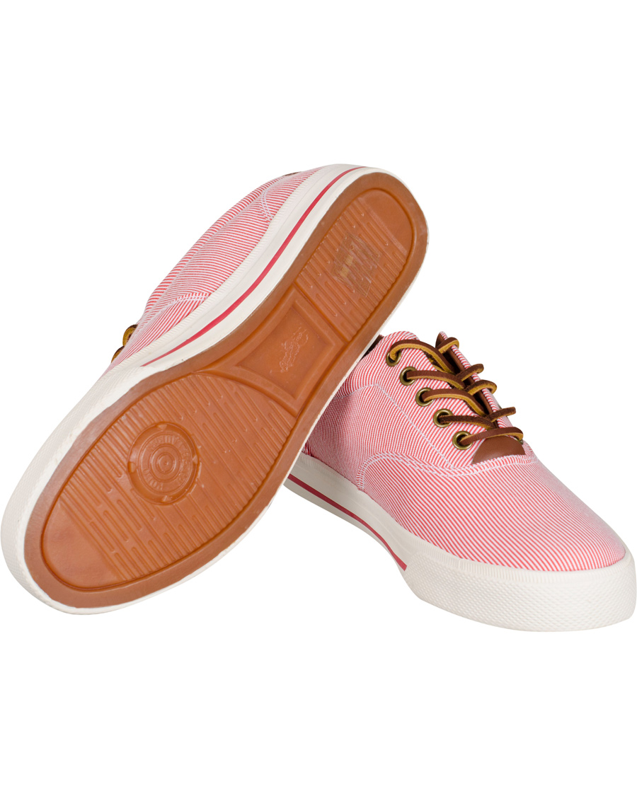 Herre | Polo Ralph Lauren Vaughn-NE Stripe Sneaker RL Red | Polo Ralph Lauren | Vaughn-NE Stripe Sneaker RL Red