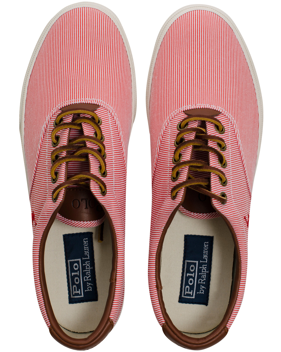 Herre | Polo Ralph Lauren Vaughn-NE Stripe Sneaker RL Red | Polo Ralph Lauren | Vaughn-NE Stripe Sneaker RL Red