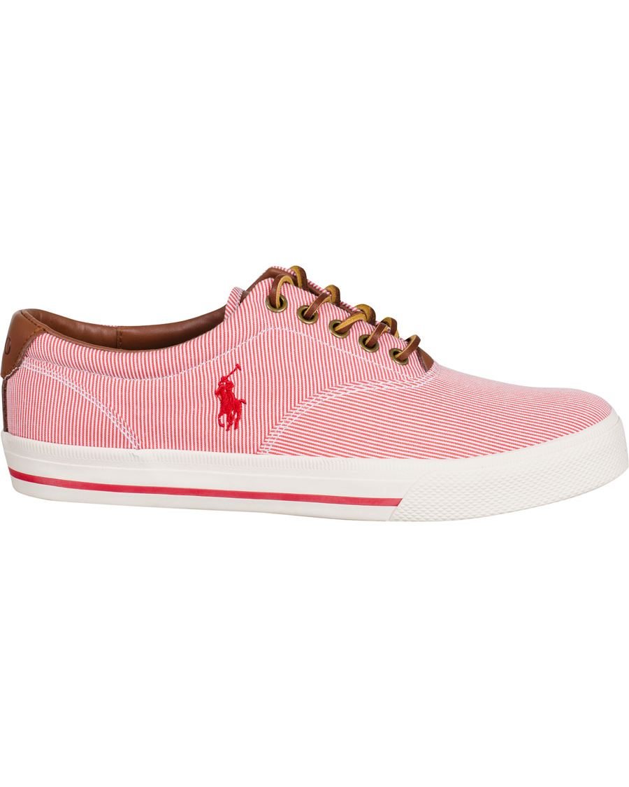 Herre | Polo Ralph Lauren Vaughn-NE Stripe Sneaker RL Red | Polo Ralph Lauren | Vaughn-NE Stripe Sneaker RL Red