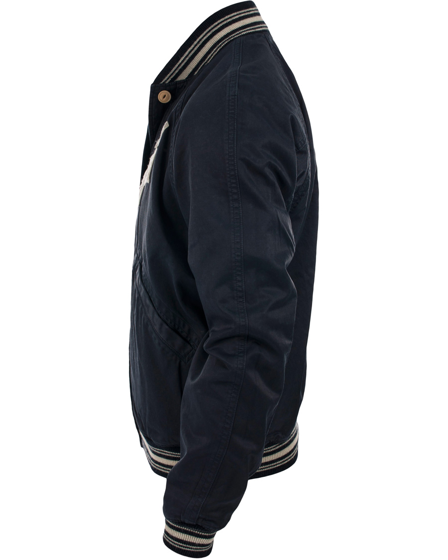 Herre | Jakker | Polo Ralph Lauren | Reversible Satin Varsity Jacket Navy
