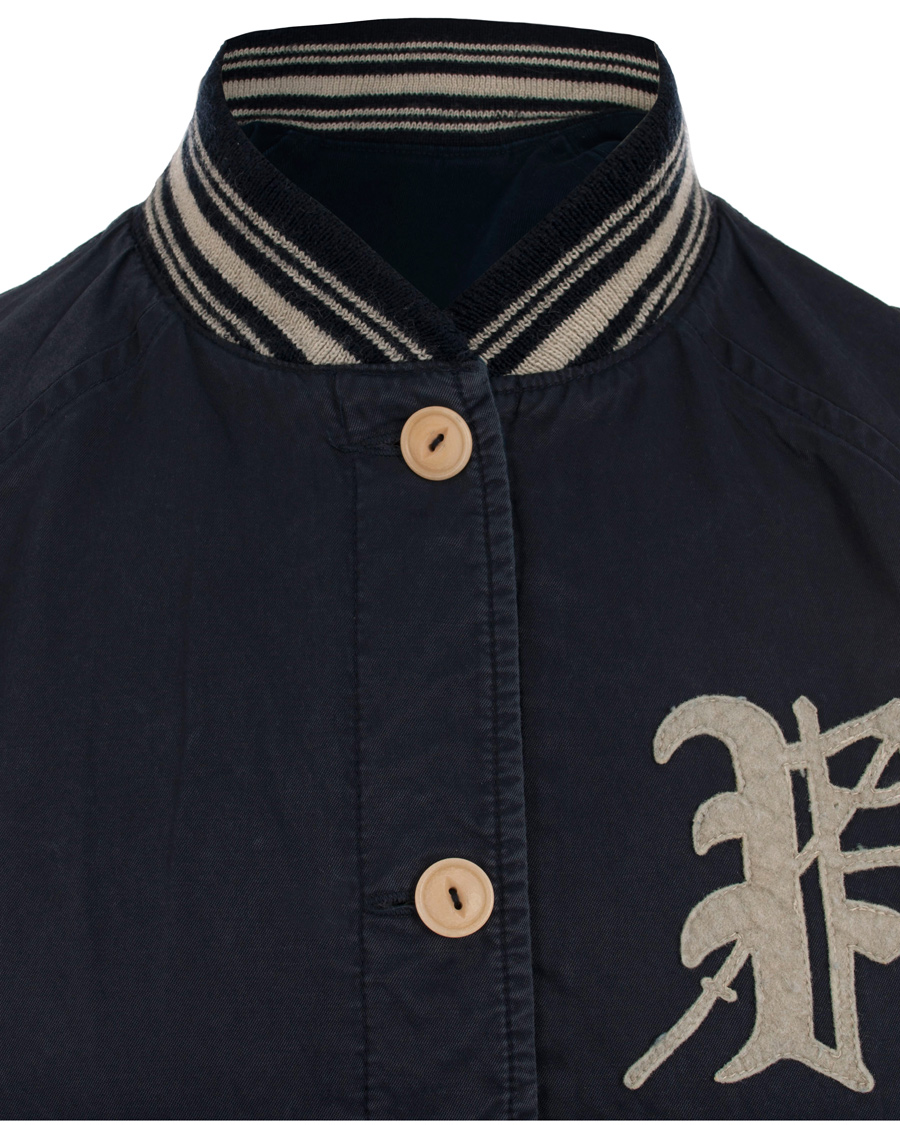Herre | Jakker | Polo Ralph Lauren | Reversible Satin Varsity Jacket Navy