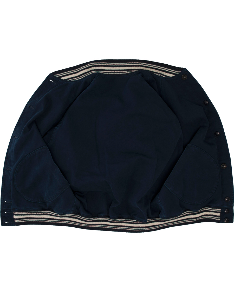 Herre | Jakker | Polo Ralph Lauren | Reversible Satin Varsity Jacket Navy