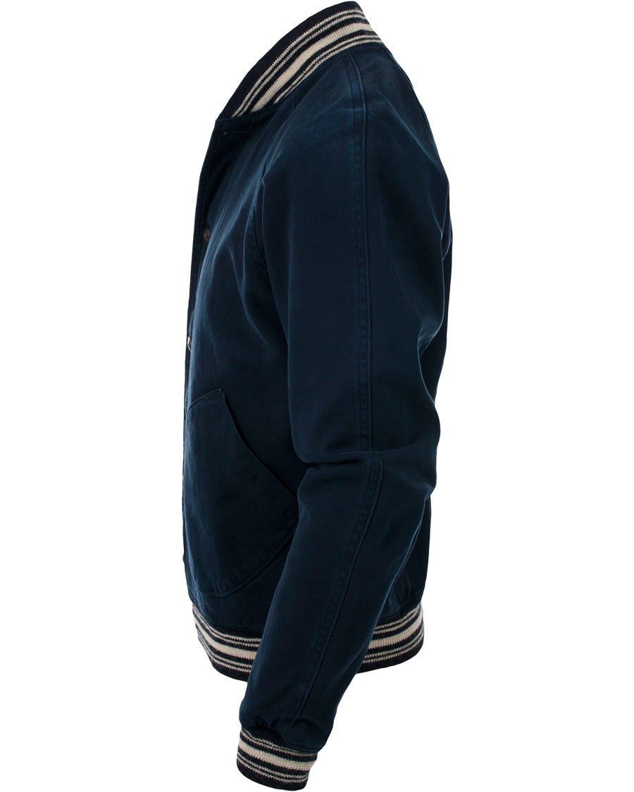 Herre | Jakker | Polo Ralph Lauren | Reversible Satin Varsity Jacket Navy