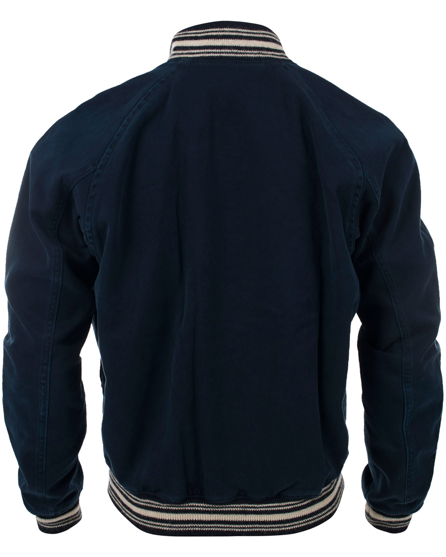 Herre | Jakker | Polo Ralph Lauren | Reversible Satin Varsity Jacket Navy