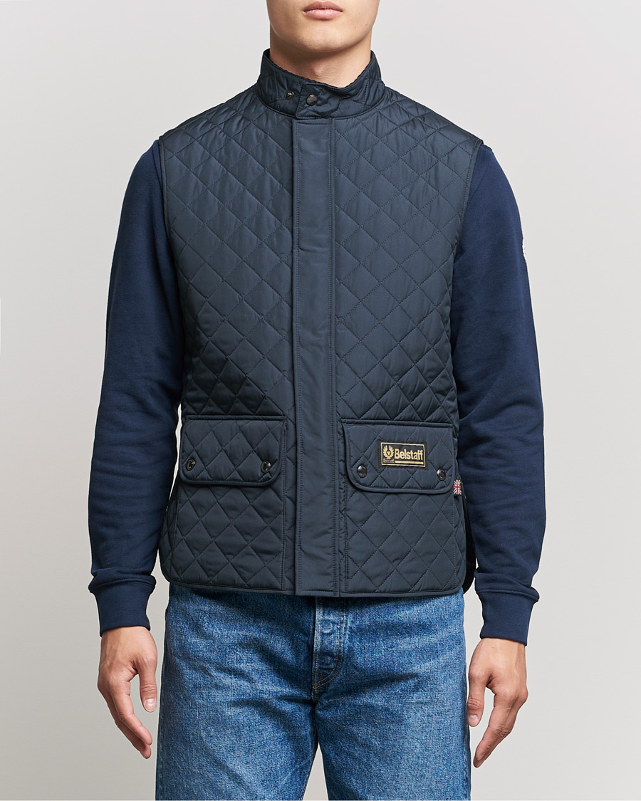 Herre | Jakker | Belstaff | Waistcoat Quilted Navy