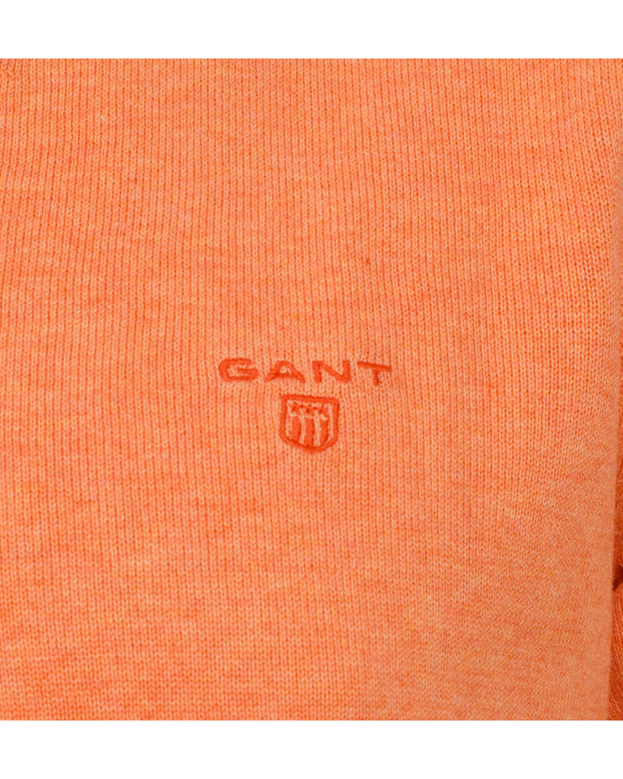 Herre | Trøjer | GANT | Light Weight Cotton V-Neck Pullover Carrot Melange
