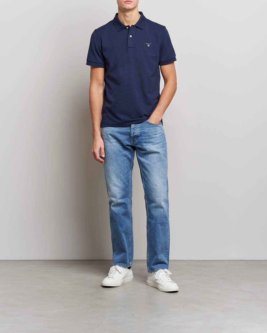 Herre | Polotrøjer | GANT | The Original Polo Evening Blue