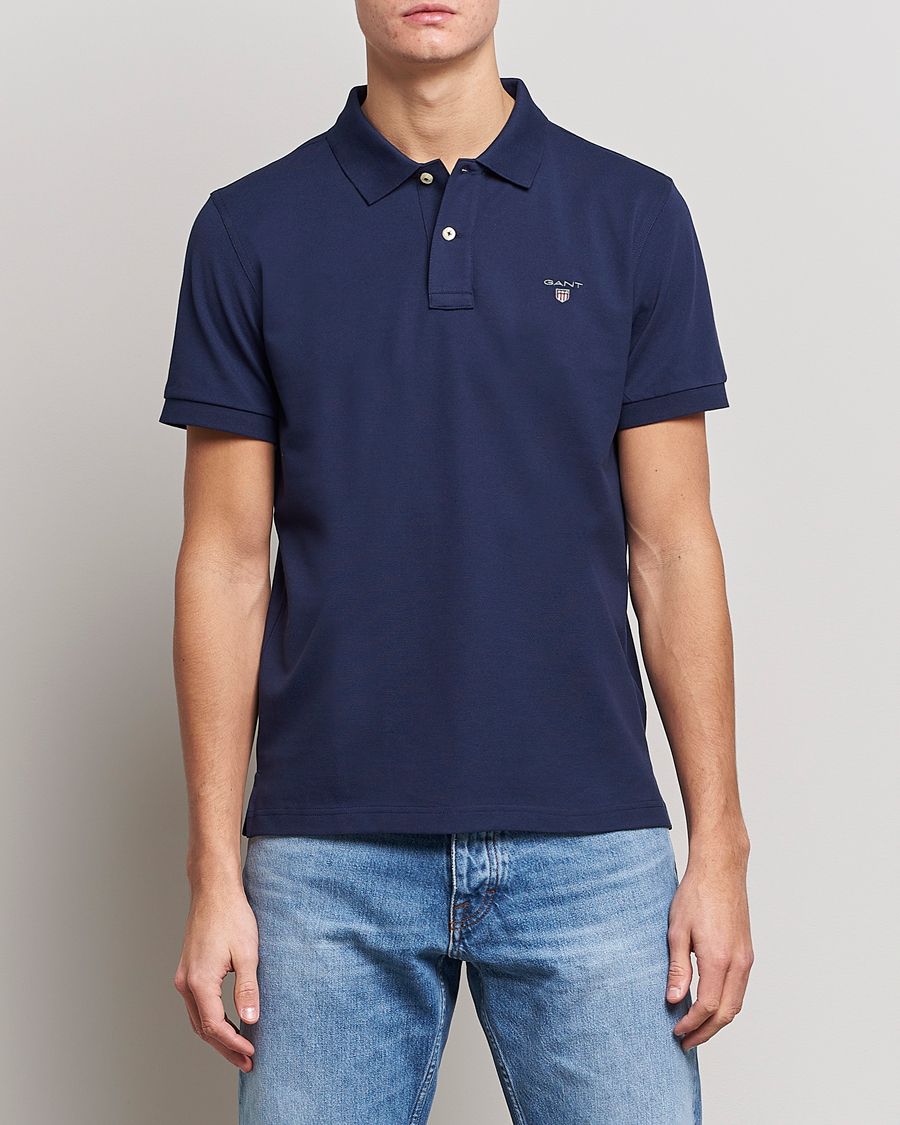 Herre | Polotrøjer | GANT | The Original Polo Evening Blue