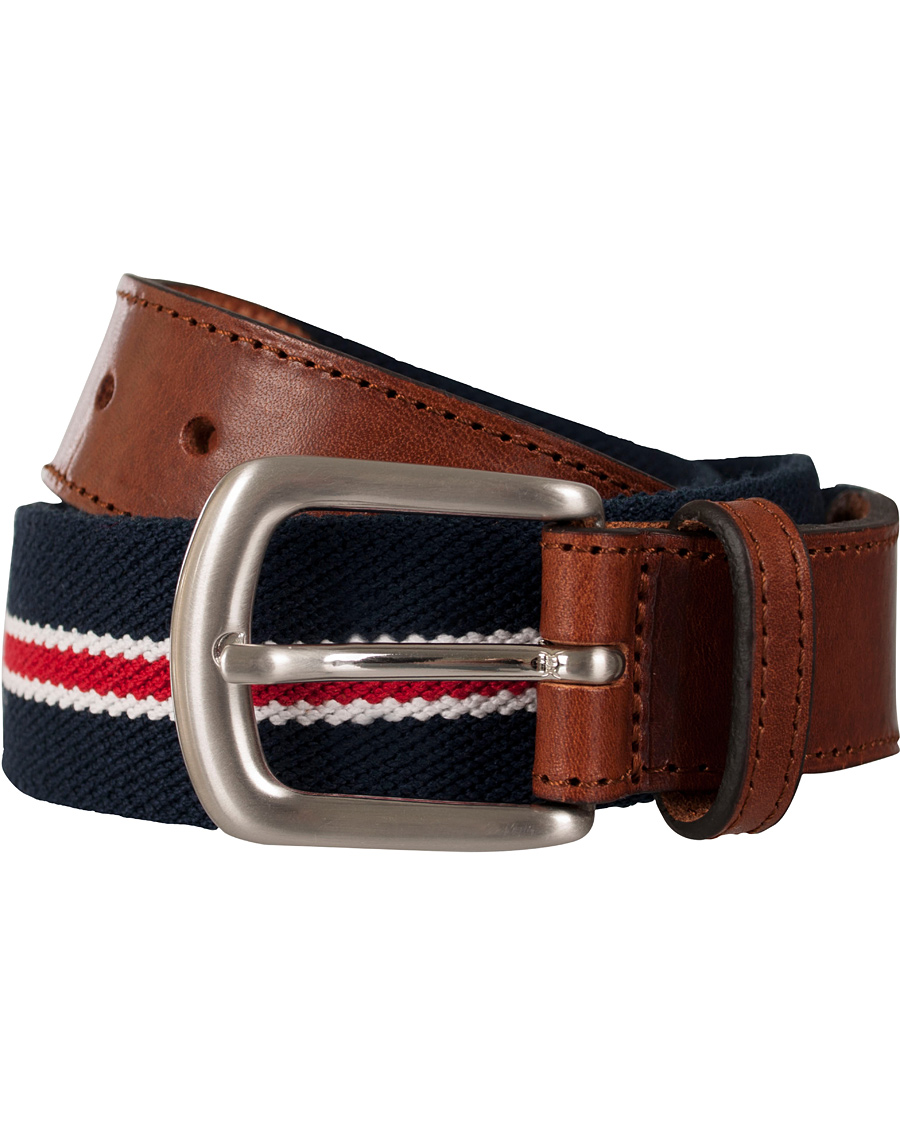 Herre | GANT Prep School Elastic Belt Bright Red | GANT | Prep School Elastic Belt Bright Red