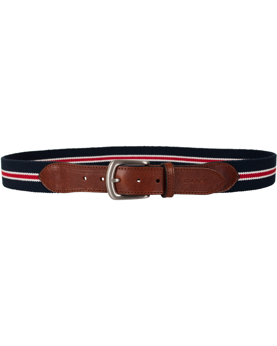 Herre | GANT Prep School Elastic Belt Bright Red | GANT | Prep School Elastic Belt Bright Red