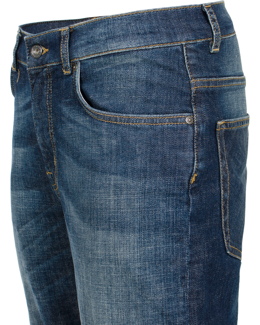 Herre | Jeans | GANT | Knight Stretch Jean Tyler Fit Mid Blue Worn in