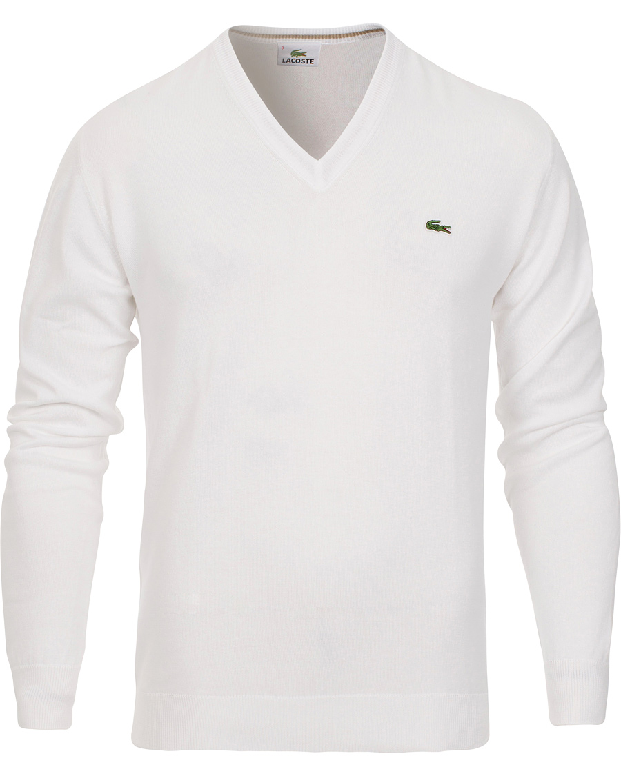 Herre | Trøjer | Lacoste | Pullover V-Neck White
