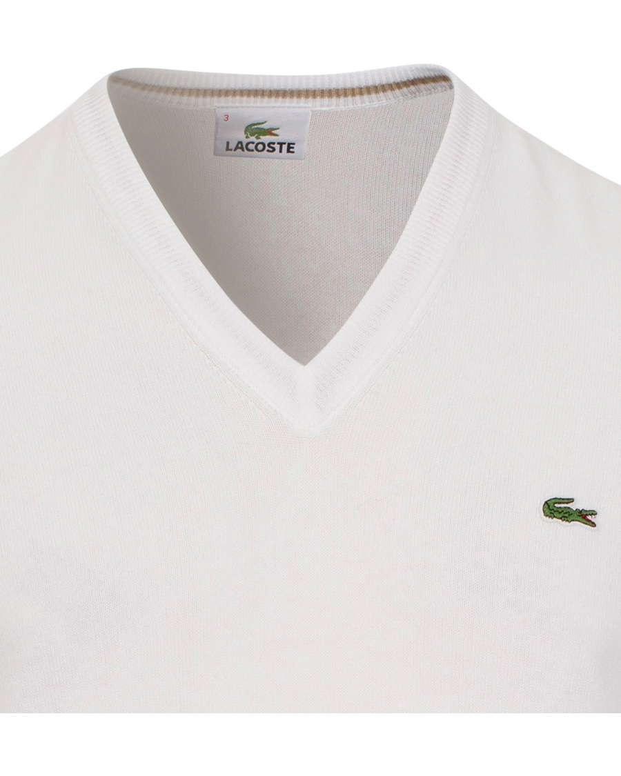 Herre | Trøjer | Lacoste | Pullover V-Neck White