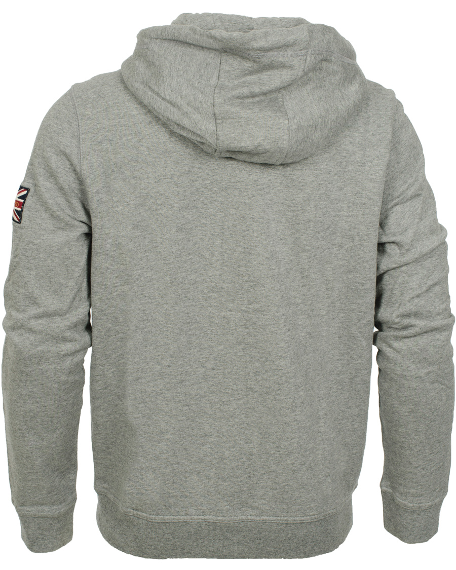 Herre | Trøjer | Henri-Lloyd | Henri Lloyd Filey Hooded Full Zip Sweat Grey Marl