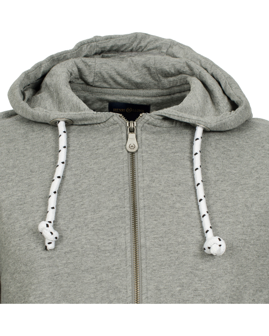 Herre | Trøjer | Henri-Lloyd | Henri Lloyd Filey Hooded Full Zip Sweat Grey Marl