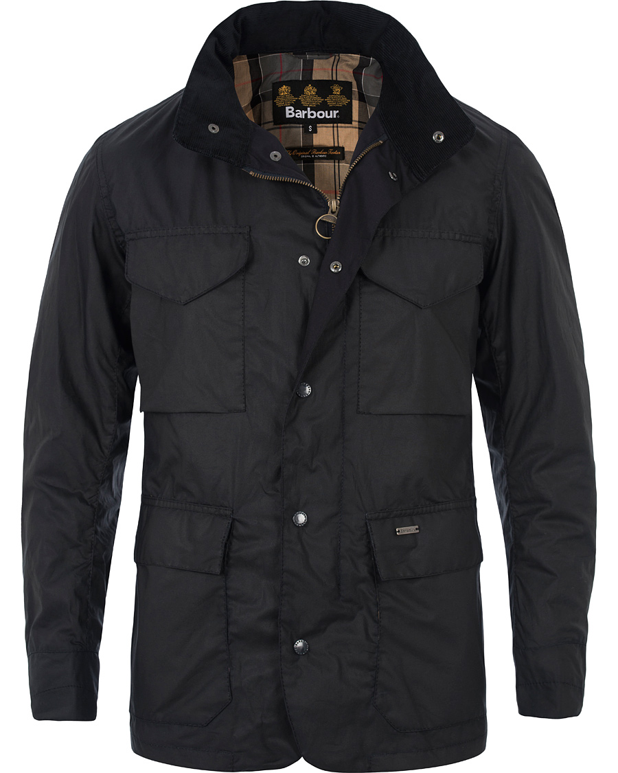Barbour Lifestyle Tailored Sapper Jacket Navy - CareOfCarl.dk