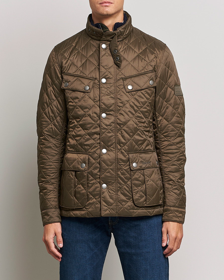 Herre | Quiltede jakker | Barbour International | Ariel Quilted Jacket Olive