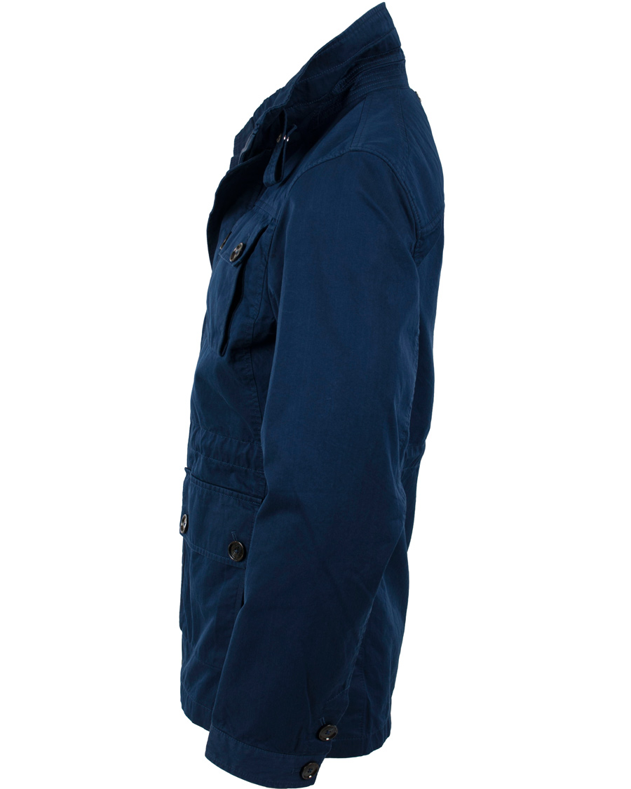 Herre | Jakker | J.Lindeberg | Foreman Two Tone Cotton Jacket Dark Blue
