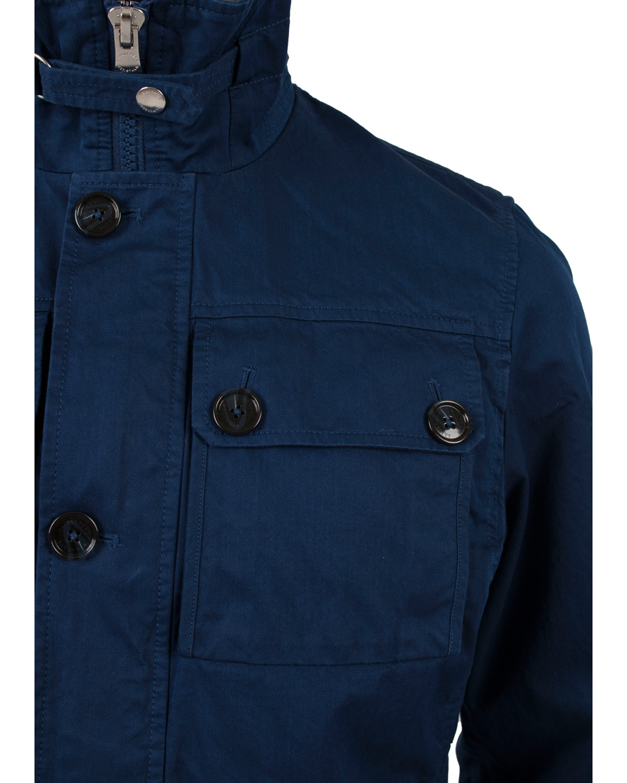 Herre | Jakker | J.Lindeberg | Foreman Two Tone Cotton Jacket Dark Blue