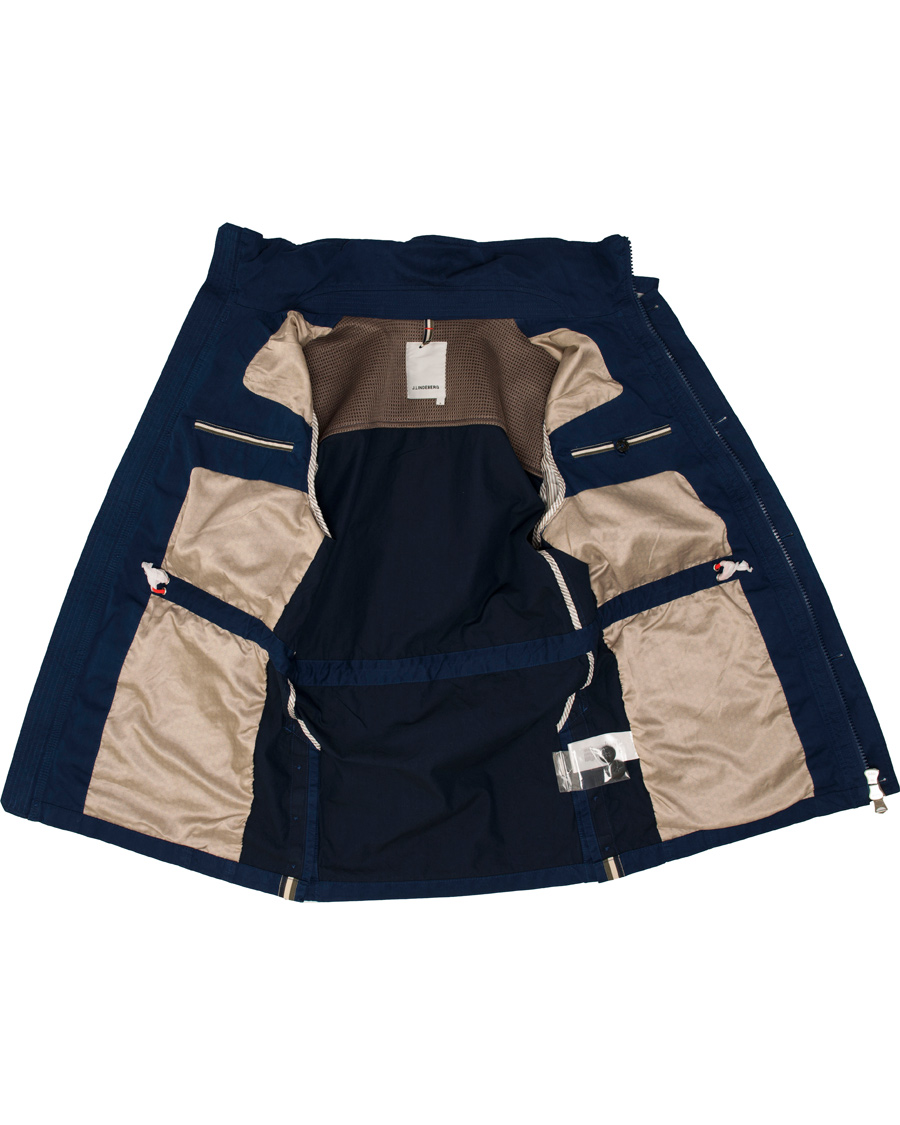 Herre | Jakker | J.Lindeberg | Foreman Two Tone Cotton Jacket Dark Blue