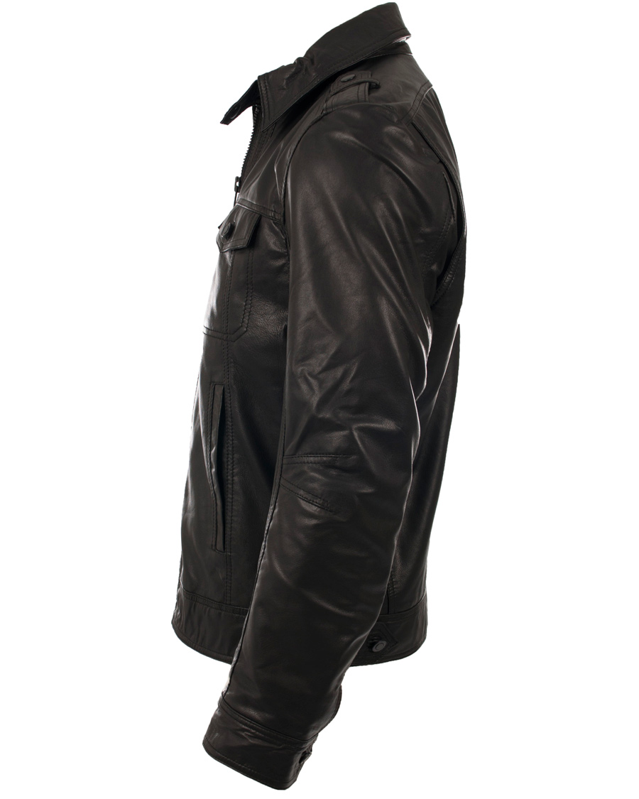 Herre | Jakker | J.Lindeberg | Trey Leather Jacket Black