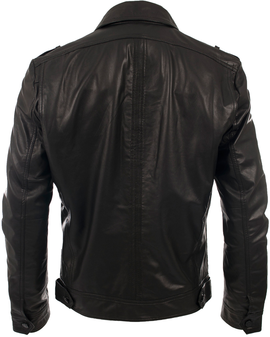 Herre | Jakker | J.Lindeberg | Trey Leather Jacket Black