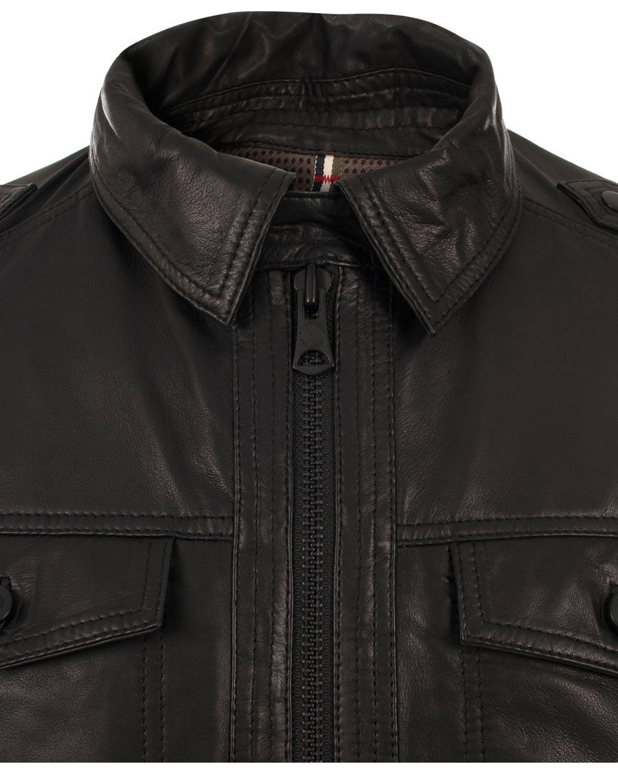 Herre | Jakker | J.Lindeberg | Trey Leather Jacket Black