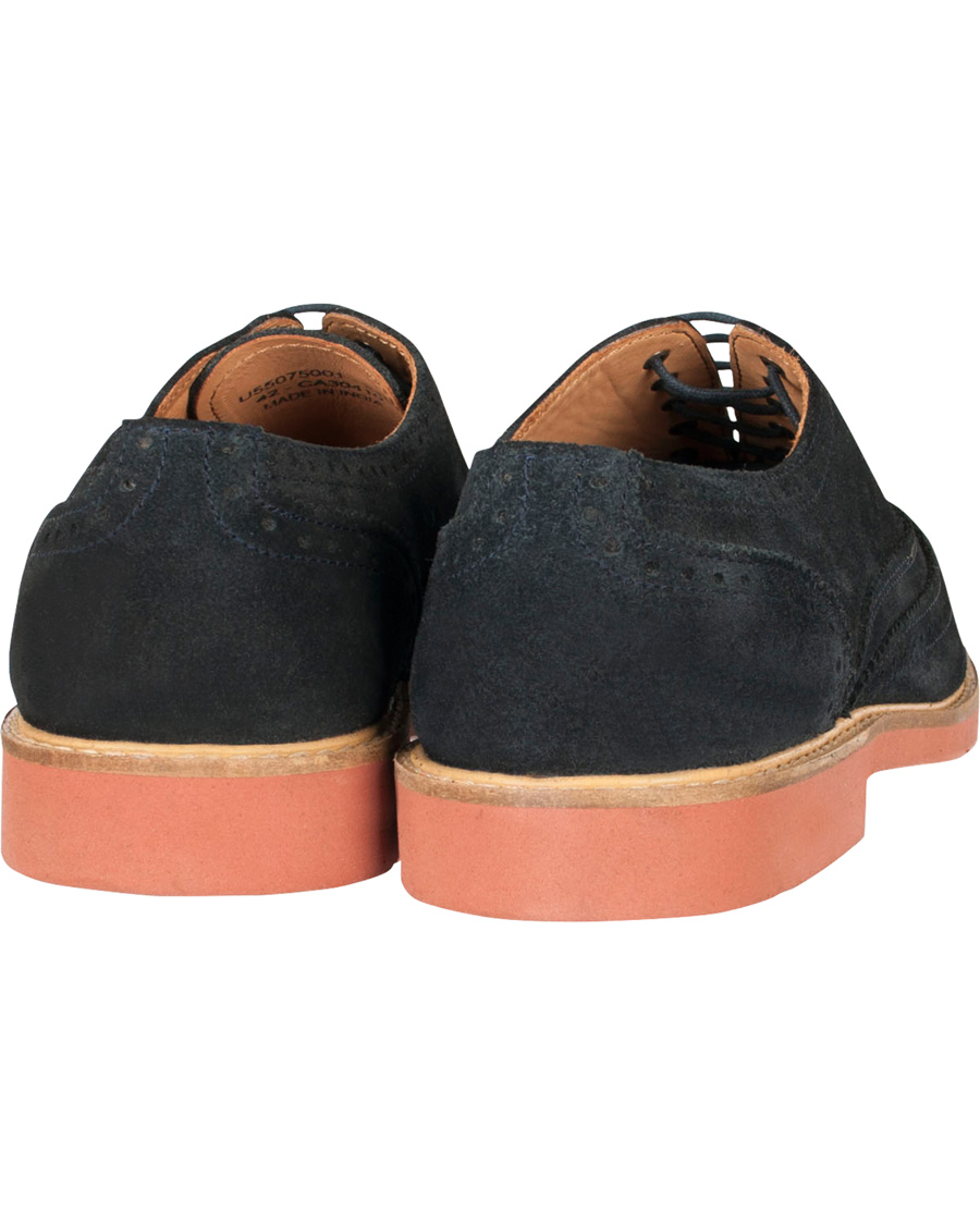 Herre | Tiger of Sweden Leon 54 Brogue Navy Suede | Tiger of Sweden | Leon 54 Brogue Navy Suede