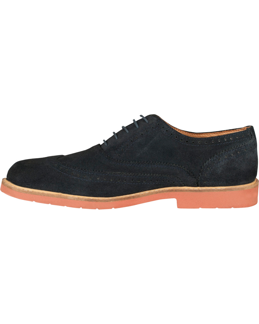 Herre | Tiger of Sweden Leon 54 Brogue Navy Suede | Tiger of Sweden | Leon 54 Brogue Navy Suede