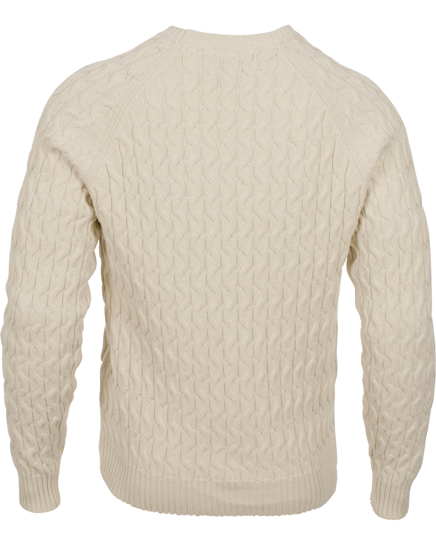 Herre | Trøjer | Lyle & Scott | Crew Neck Cable Pullover Oat