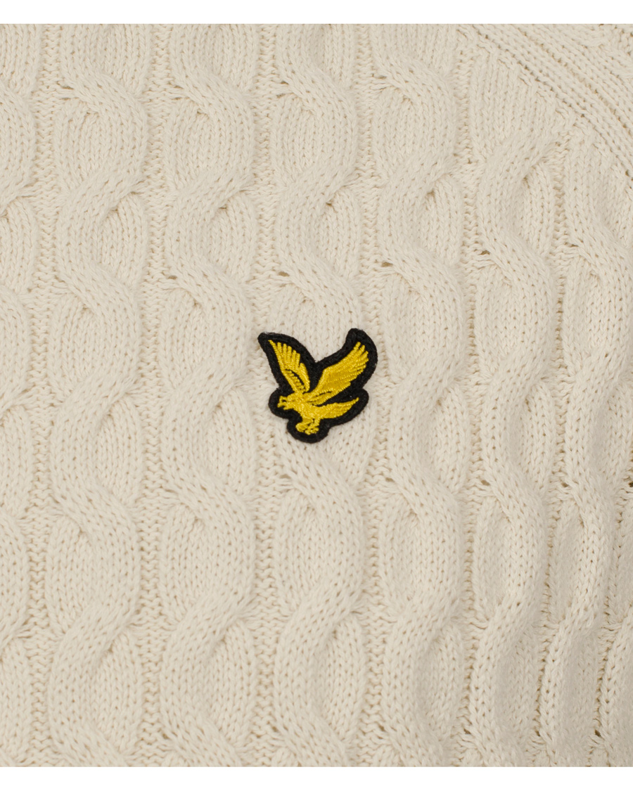 Herre | Trøjer | Lyle & Scott | Crew Neck Cable Pullover Oat