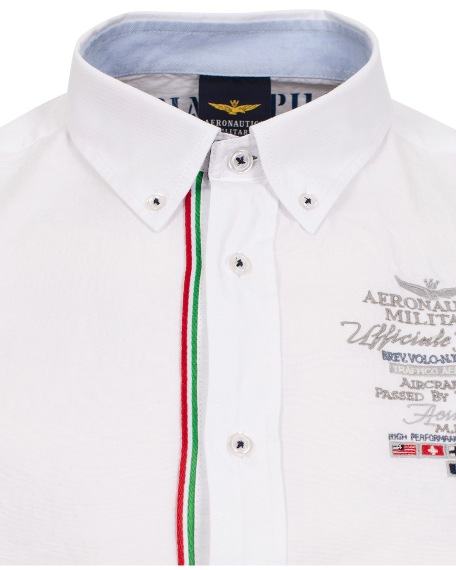 Herre | Skjorter | Aeronautica Militare | Oxford Shirt Button Down White