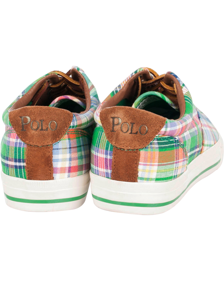 Herre | Polo Ralph Lauren Vaughn-NE Madras Suede Sneaker Multi Navy | Polo Ralph Lauren | Vaughn-NE Madras Suede Sneaker Multi Navy