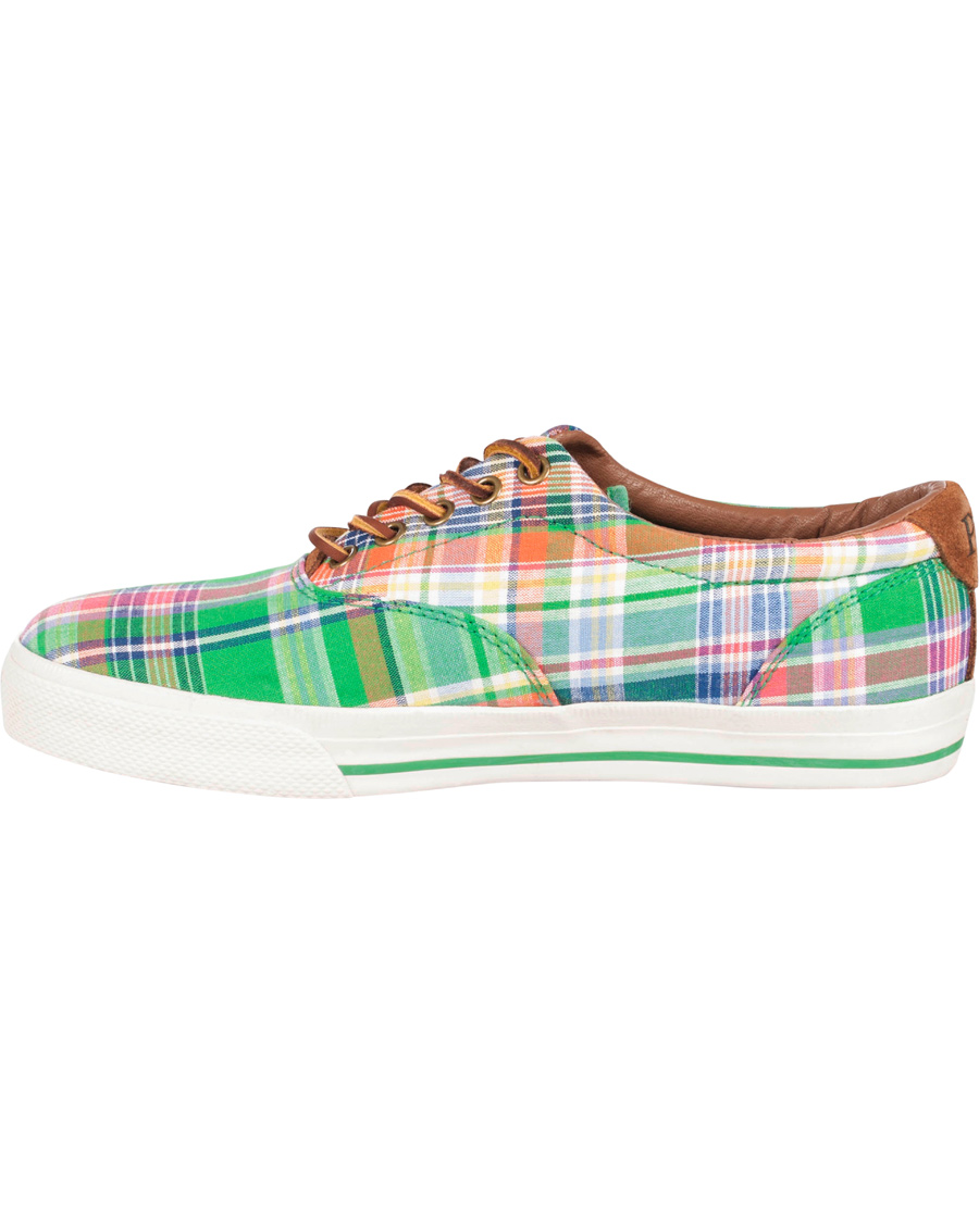 Herre | Polo Ralph Lauren Vaughn-NE Madras Suede Sneaker Multi Navy | Polo Ralph Lauren | Vaughn-NE Madras Suede Sneaker Multi Navy
