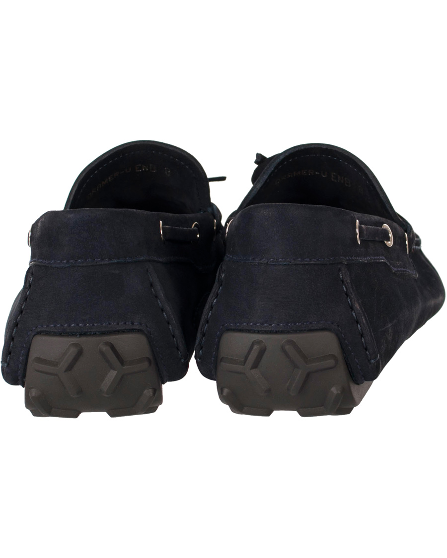 Herre | BALLY Dramer U Suede Car Shoe Blue Navy | Bally | Dramer U Suede Car Shoe Blue Navy