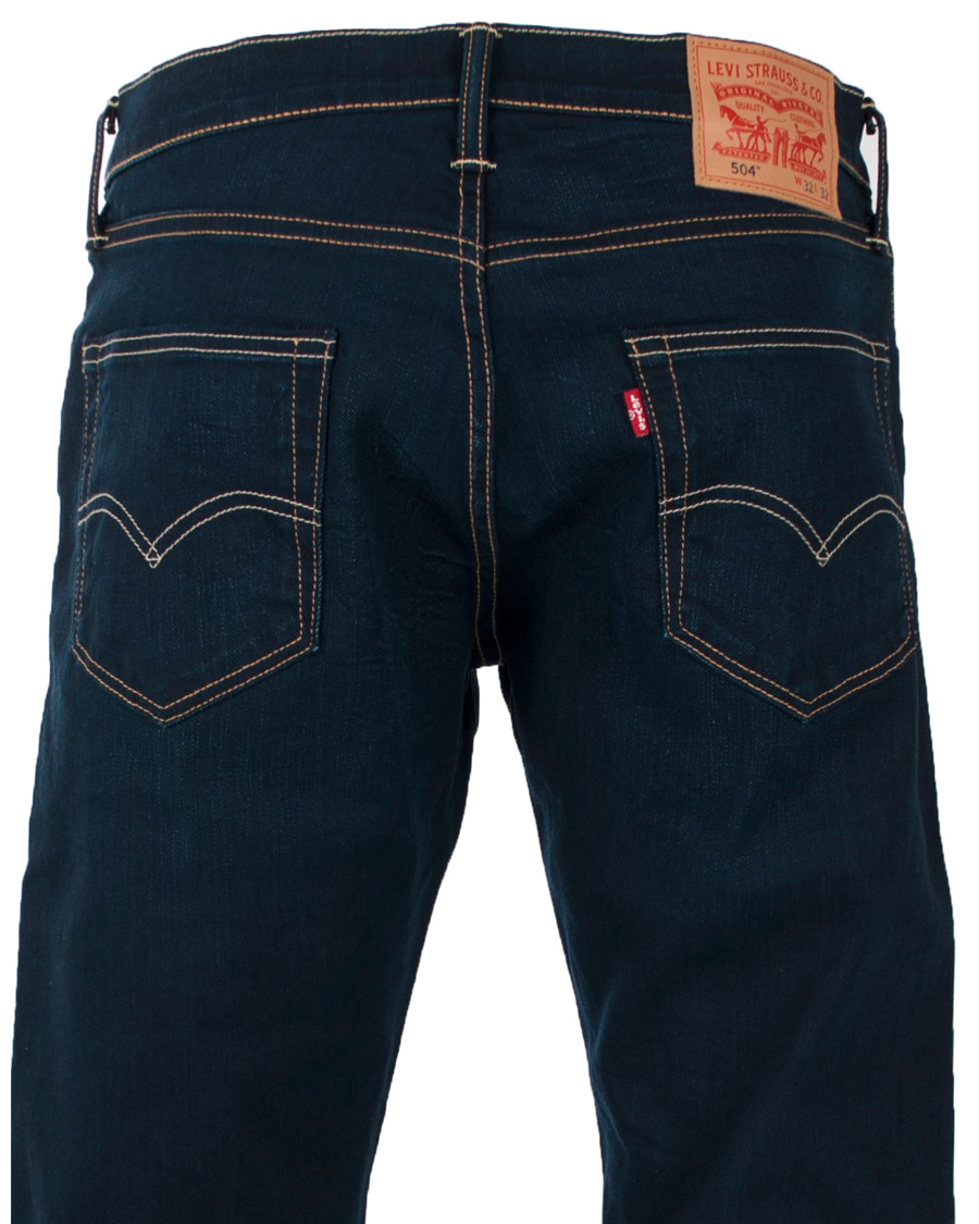 Herre | Jeans | Levi's | Levis 504 Regular Straight Jeans Crumpled Navy